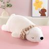 Cross-border Polar Bear Plush Doll Pillow - Cute Cartoon Long Lying Bear Toy