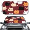 1pc Car Sunshade With Cat Collection Pattern, Windshield Sun Visor, HD Printed Sunshade, Easy To Install, Suitable For RV And Un