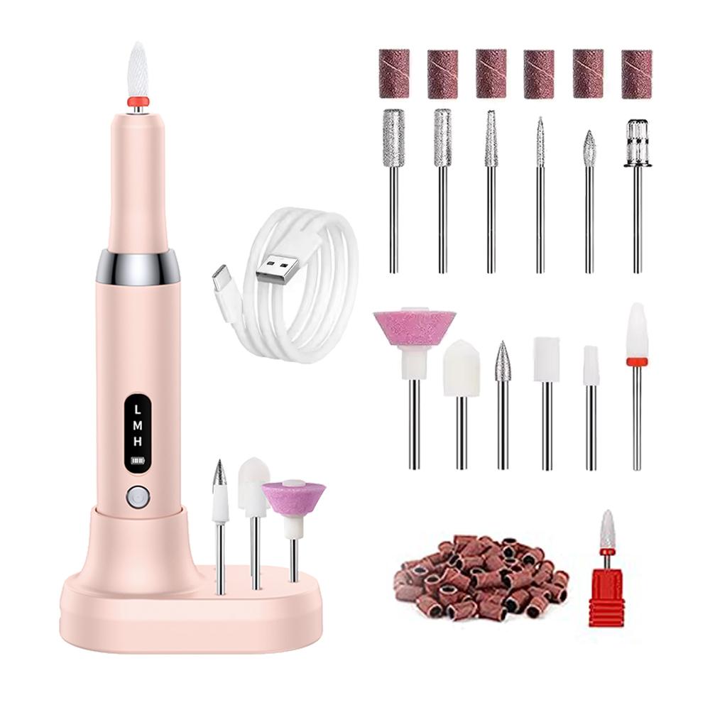 Rechargeable Electric Nail Drill Machine for Gel Polish Grinding Polishing Dead Skin Removal Manicure