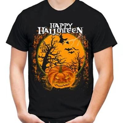 Halloween T Shirt Pumpkin Witch Costume Spooky Monster Fun M2 Vintage Versatile Homme Fashion Soft Stylish