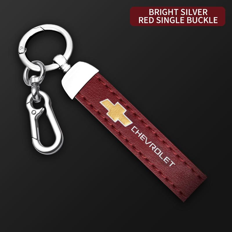 Multiple Colors Luxury Car KeyChain Genuine Leather Key Chain For Chevrolet Cruze Spark Captiva Suburban Camaro Malibu Silverado