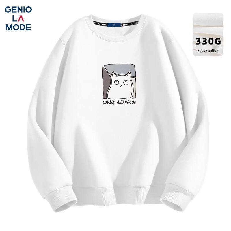 

GENIOLAMODE Men s Casual Printed Round Neck Sweatshirt 2XL