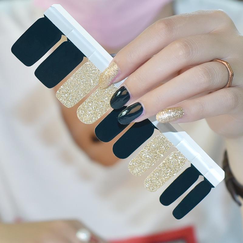 20 Nail Polish Film Exquisite and Fashionable Color Christmas Nail Stickers Waterproof Nail Stickers