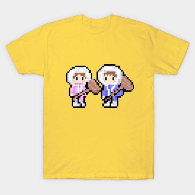 Unisex Fashion TShirt Pixel Ice Climbers Center Design No Font Print TShirt Plus Size S-5XL T-Shirt 100%Cotton Tops O Neck Short Sleeve Tees XL жёлтый