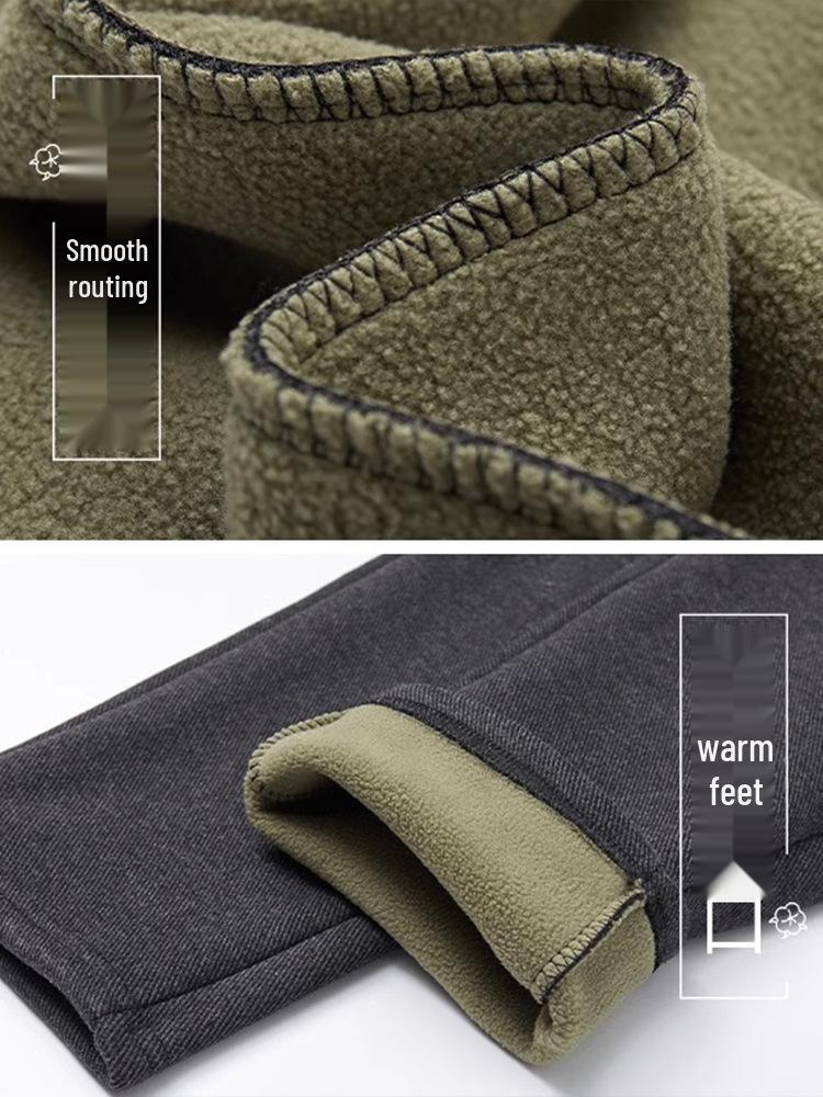 Women's Fleece-Lined Harem Pants for Spring, Autumn, and Winter – Ideal for Middle-Aged and Elderly
