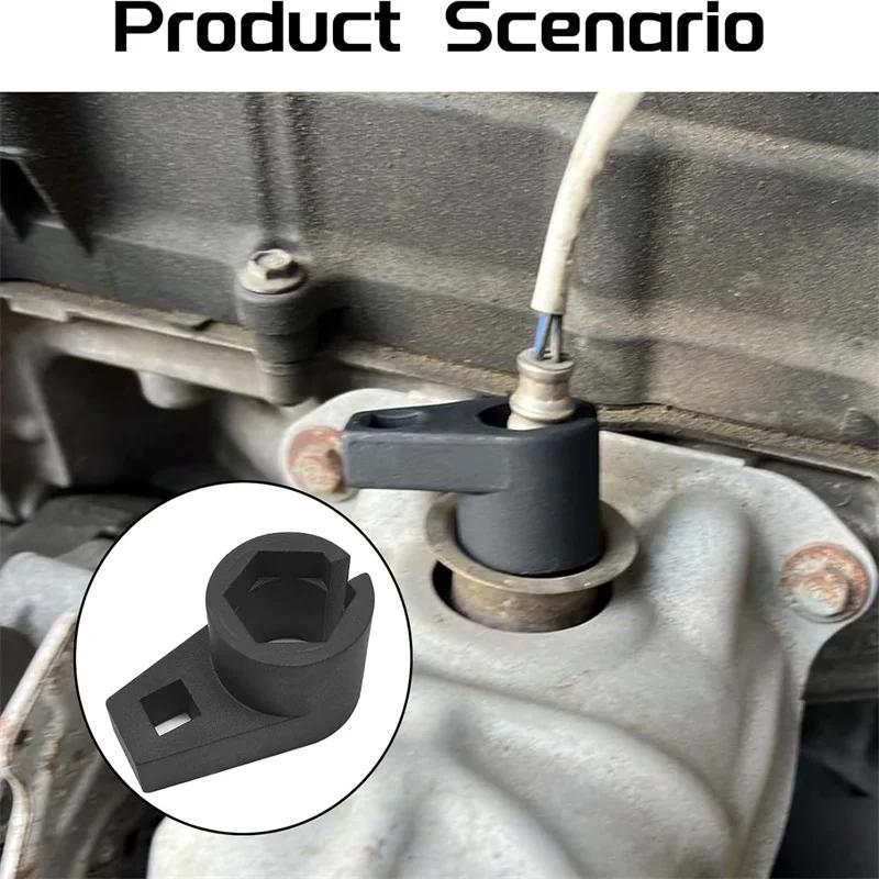 1/2" 3/8" 22MM Lambda Offset Oxygen Sensor Socket Wrench O2 Tool Kit Set Adapter Engine Wrench