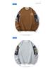 Plus Size Ethnic Style Embroidered Men's Hoodie - Autumn/Winter Retro Round Neck, Velvet, Long Sleeve, Enlarged Fit