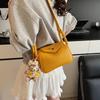 Niche high-end sense underarm bag women's fashion lychee pattern versatile work commuter women crossbody pillow bag