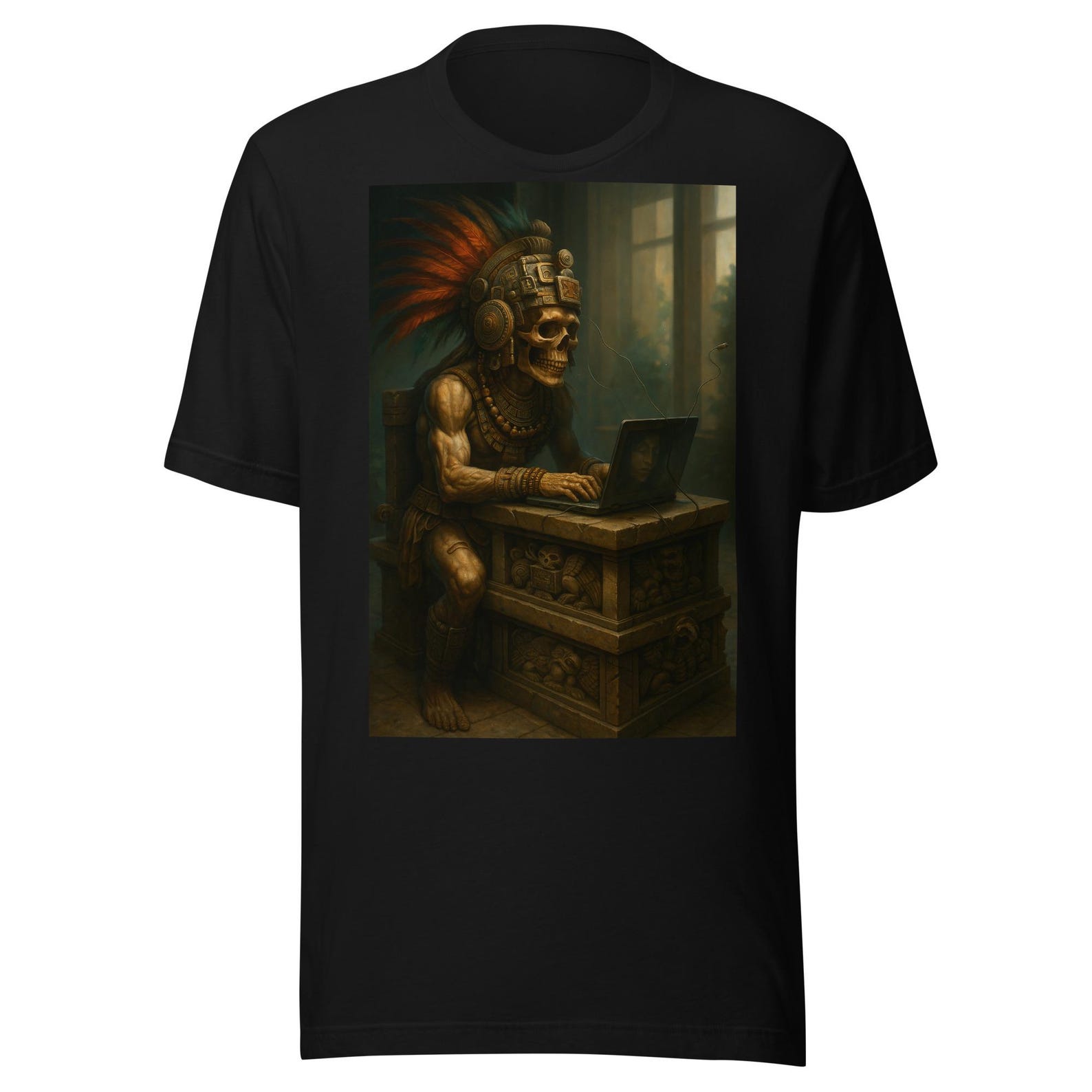 Aztec Warrior Laptop Unisex t-shirt L