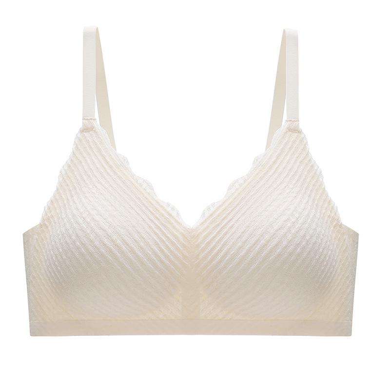 Seamless Wheat Ear Lace Bralette: No-Slip, No Steel Ring, Sexy Thin Suspender Design