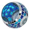 Tealight Candle Holder European Style Blue Ocean Theme Blue Green Reflected Light Glass Candle