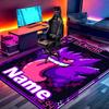 Custom Name Personalized Gengar Print Carpet, Versatile Home Decor Rug, for Playroom, Apartment, Balcony, Entryway, Hallway Gift