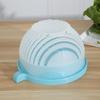 Lulubelle Snap Salat-Schneide-Schüssel Snap Salat-Schneide-Schüssel Sofortiger Salatbereiter Einfache Salatzubereitung Gemüseschneider Gemüsehackmesser Salat-Schüssel-Schneider
