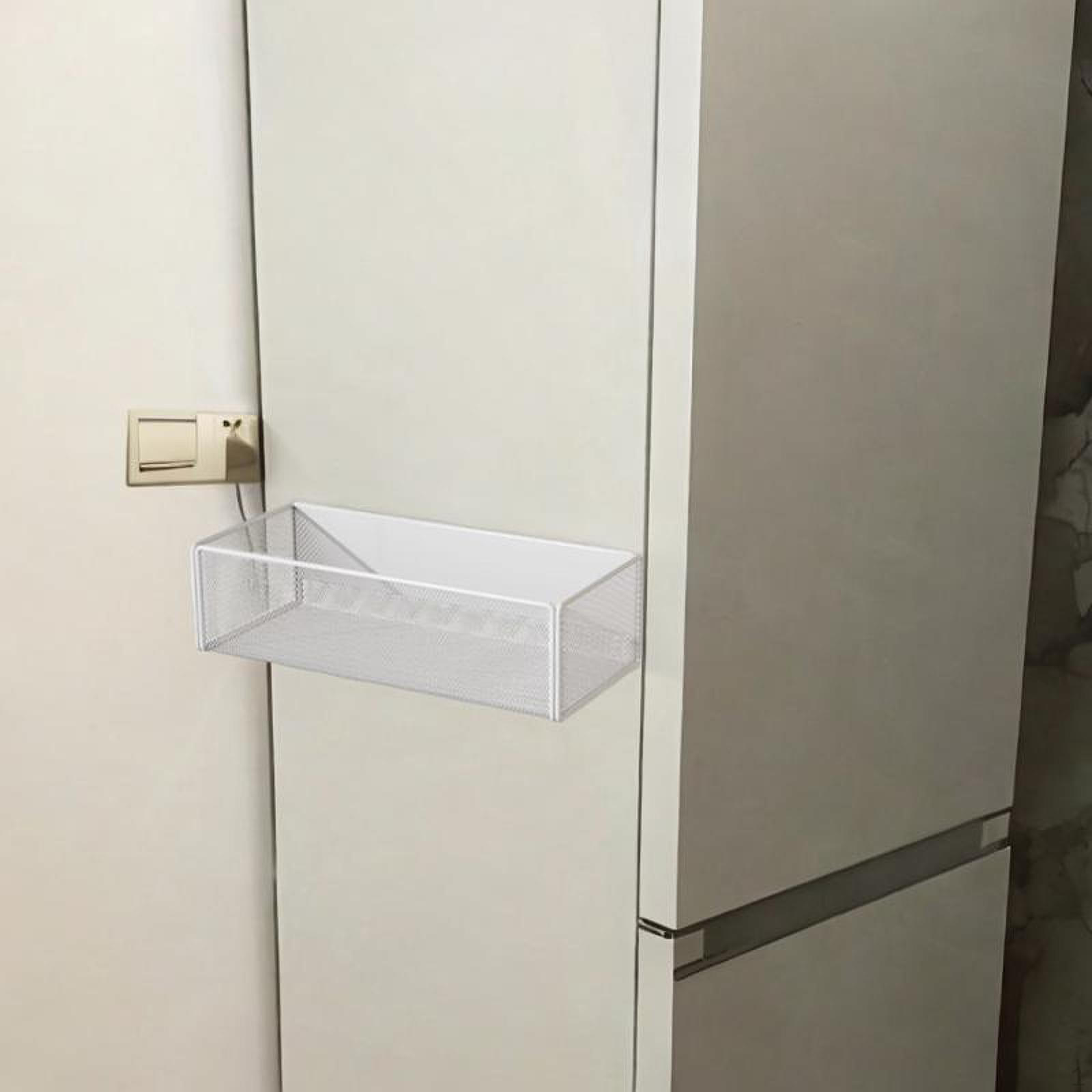 

Sipce Rack Sticky Basket Organizer Holder для металлической поверхности, контейнер для хранения, ящик для хранения белый