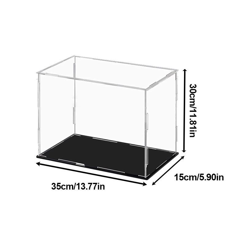 Transparent Storage Box Acrylic Model Display Box Countertop Box Organizer Stand Dustproof Protection Showcase for Action Figures/Toys/Collectibles