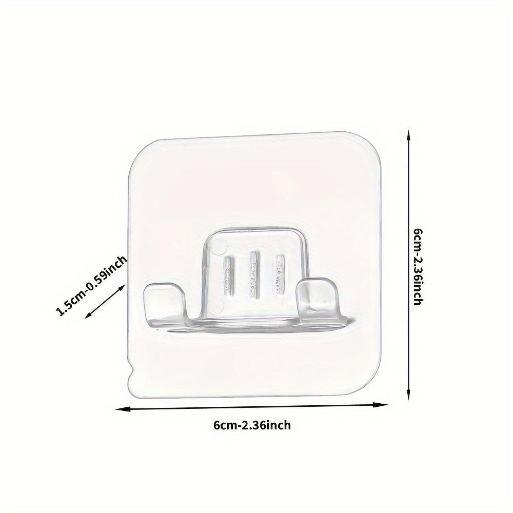 

1pc Easy-Install Self-Adhesive Razor Holder - Space-Saving Wall Mounted Shaver Storage Bracket, Multi-Purpose for Bathroom & Home белый