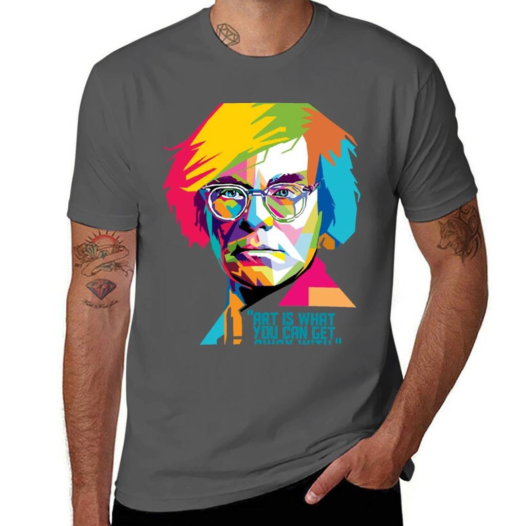 Andy Warhol Nei Poster Pop Art (Wpap) T-shirt Abbigliamento Hippie Abbigliamento Estetico T-shirt Slim Fit Per Unisex