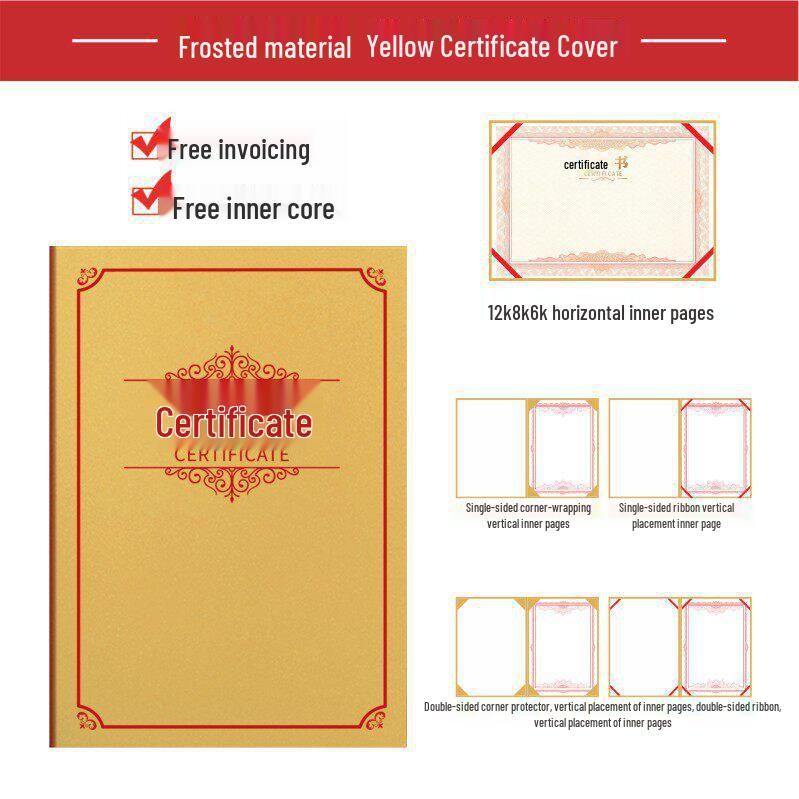 A4/A3 Honor & Graduation Certificate with Customizable Inner Page & Protective Outer Case