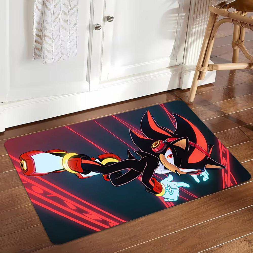 Sonic The Hedgehog Comic Book Decoration,Carpet,Living Room,Bedroom, Non-slip,Square rug