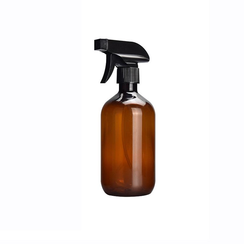 500ML Square Gun Spray Bottle PET Plastic Disinfection Water Bottle Alcohol Watering Bottle Gardening Supplies Brown/Green