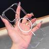Applicable iPhone 18Promax Mobile Phone Case Transparent Magnetic Suction Apple 16E Large Hole PC Thin Ring Anti-drop Protective Cover