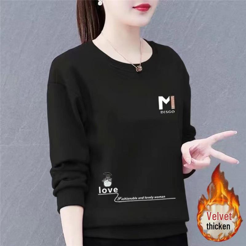 Sweatshirt à col rond doublé polaire pour femme - Collection Automne/Hiver 2024