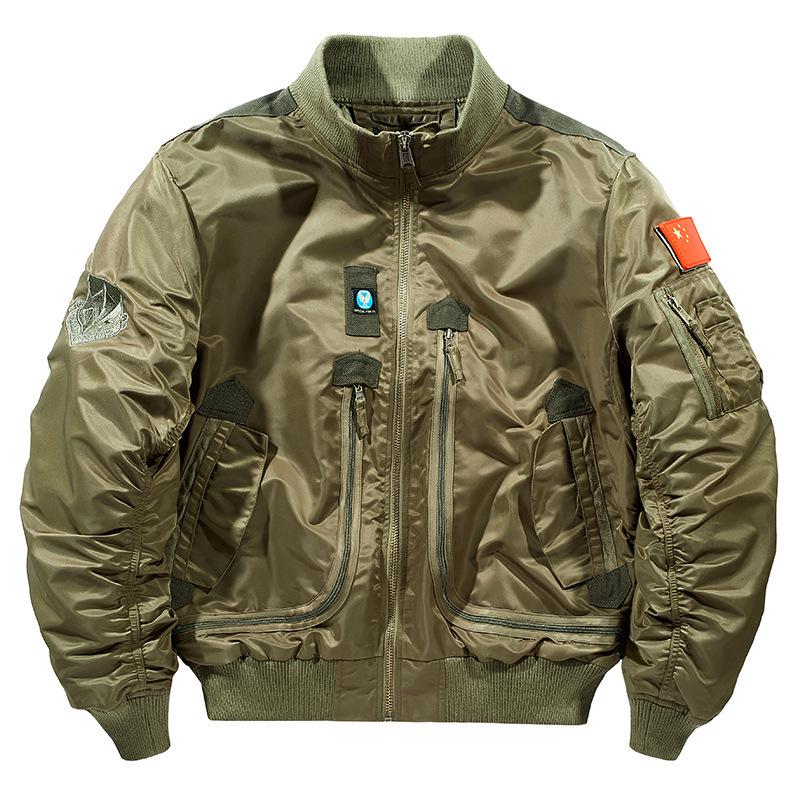 2026 Men's Air Force MA1 Flight Jacket: Stand Collar, Loose Fit, Plus Size, Spring/Autumn Trend