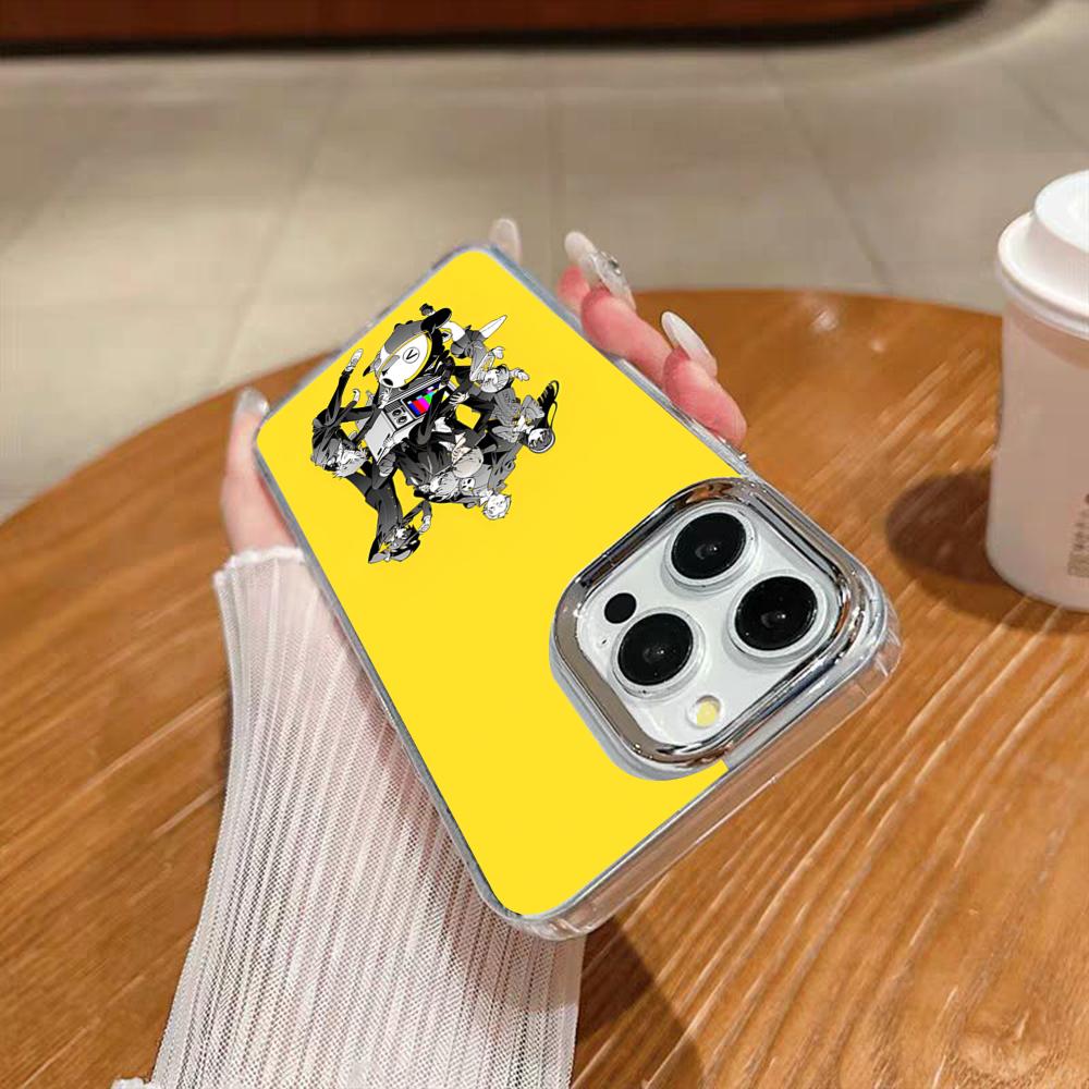 P-Personas Poster Phone Case For Iphone 17 16 15 14 13 12 11 Pro Max Xr Air Plus Silicone Cover Silver Hard Shell Cover