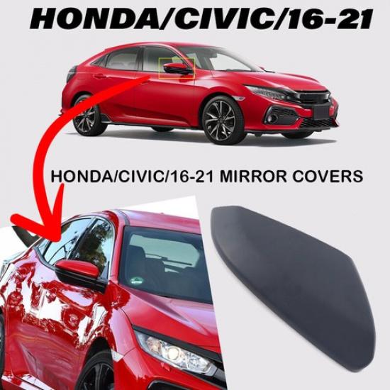 Right Passenger Side Rearview Mirror Caps Cover Trim For Honda Civic 2016-