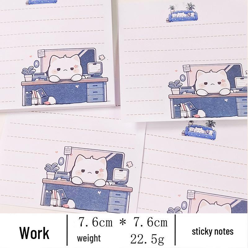 

Оригинальные милые липкие заметки в японском стиле с дизайном мультяшной девочки и сердечка 50 sheets