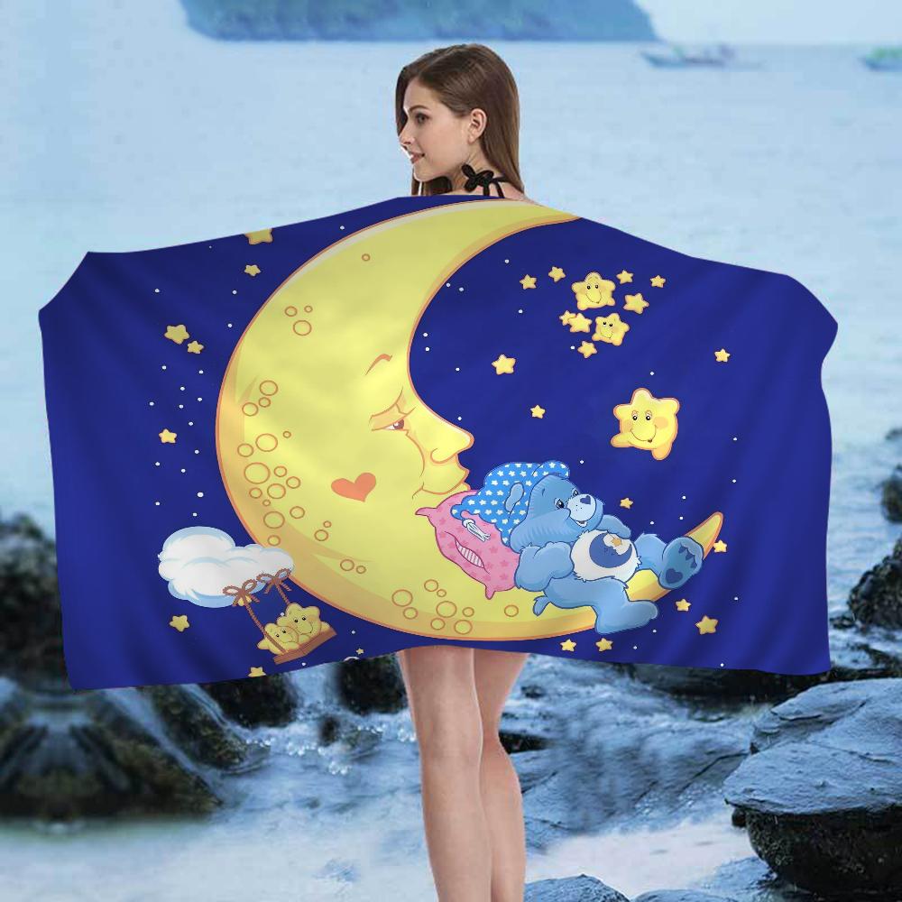 C-Care B-Bears Microfiber Blanket Quick Drying Beach Towels Oversized Printing Super Absorbent Pool Towel Blanket
