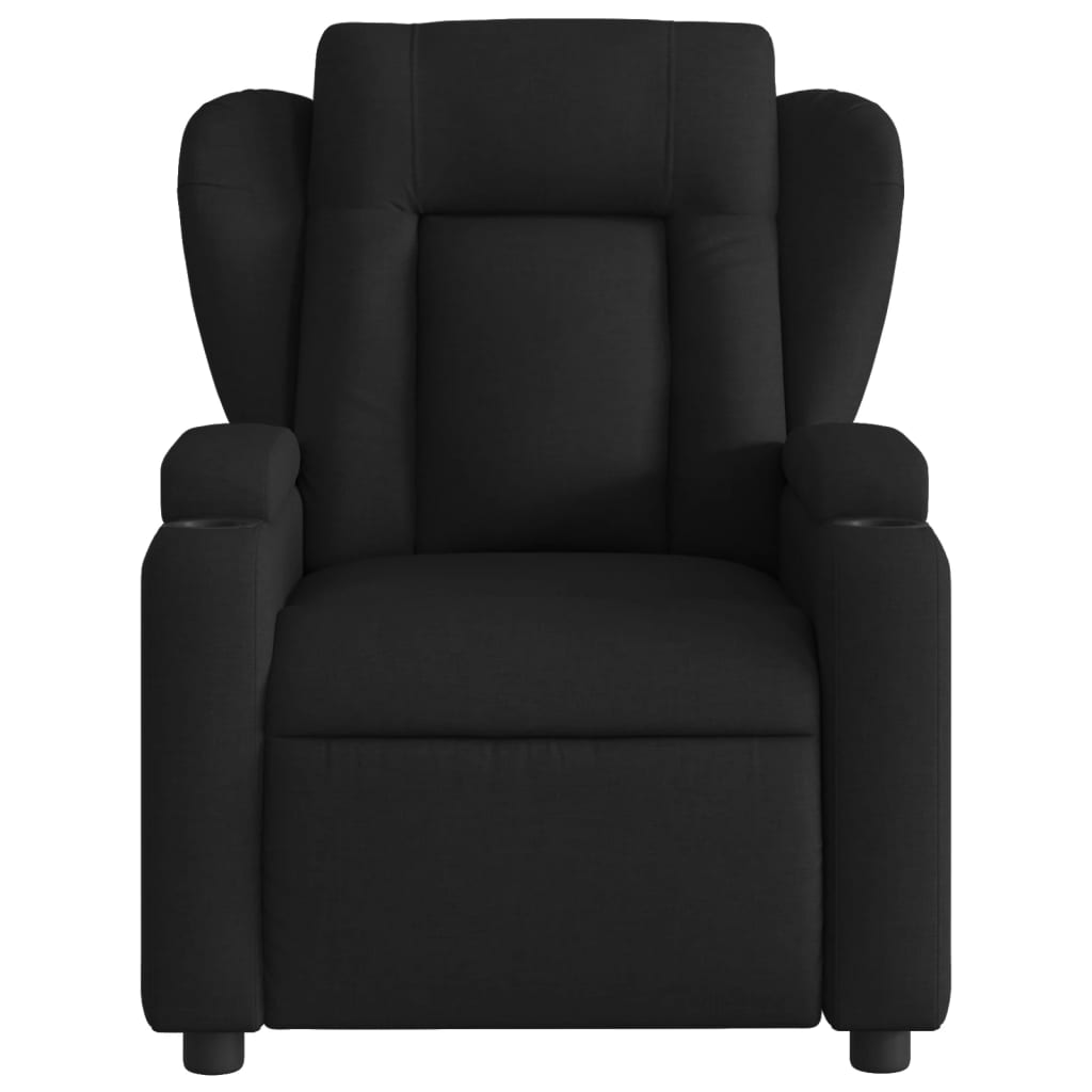 Relaxation Armchair Black Fabric