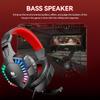 T-WOLF H120 Wired Gaming Headset RGB Backlight Noise Reduction Esports Gamer Computer Headband with Mic for PC Laptops