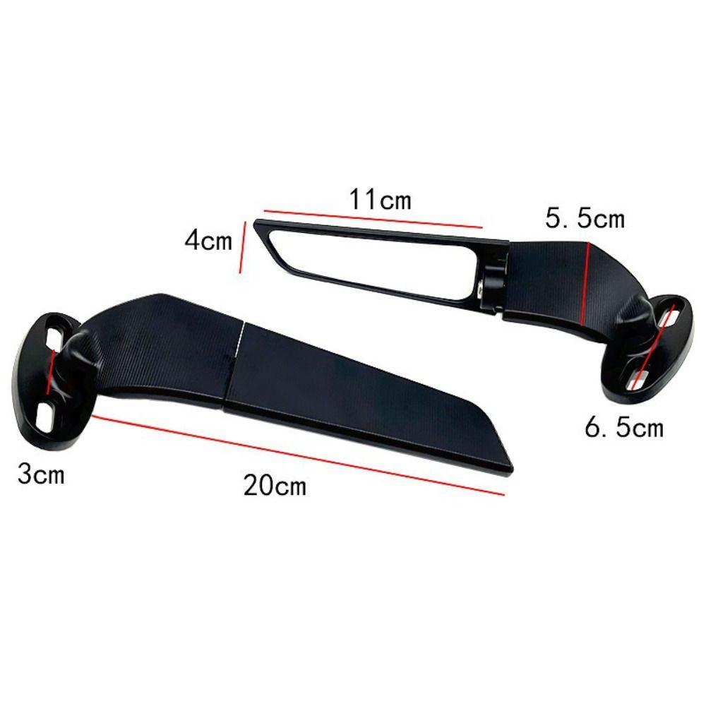 Adjustable Design Modified Wind Wing Mirrors Rotating Function Motorcycle Mirrors  For Honda