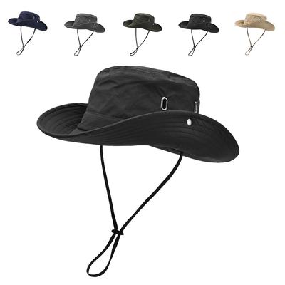 Men Quick Drying Silver Breathable Hole Fisherman's Hat Outdoor Sun Protection Women Hats Fishing Bucket Cap Flat Caps