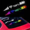 Car Windshield Stickers Signal WiFi Battery Power 100% Wifi Battery Level Signal Car Funny Sticker For Exterior Trim Accessories