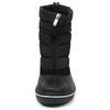Mozu Bean Down Boots with Inner Boa and Center Zipper, Women's, Black, Size 24cm