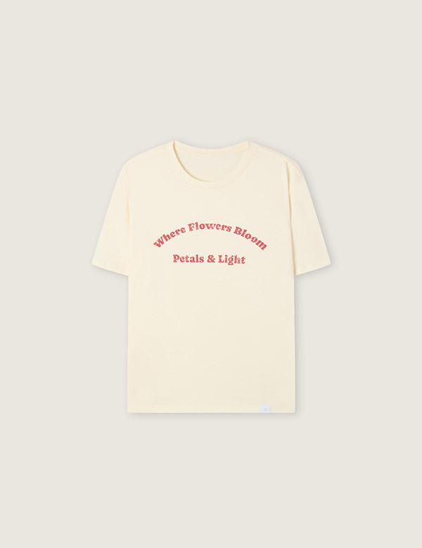 ROEM Lettering Short Sleeve T-Shirt Rmhwg25Rt2