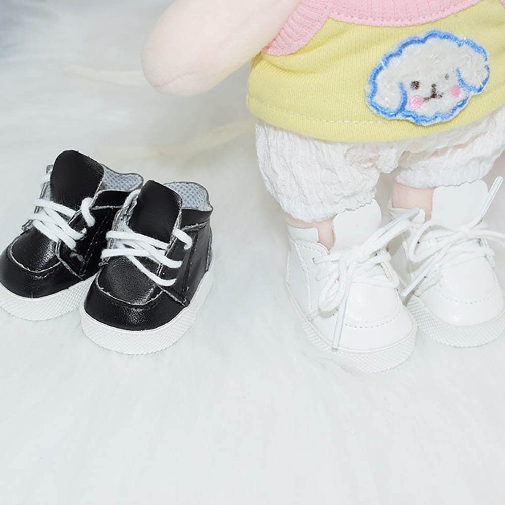 niannyyhouse 20cm Cotton Doll Shoes, Sports Shoes, Leather Shoes, Shoe Length 5.5cm, for Stuffed Animals