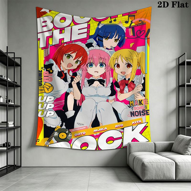 Bocchi the Rock Pattern Home Decor Tapestry, Wall Hanging, Decorative RV Wall Cloth.DGT0925198