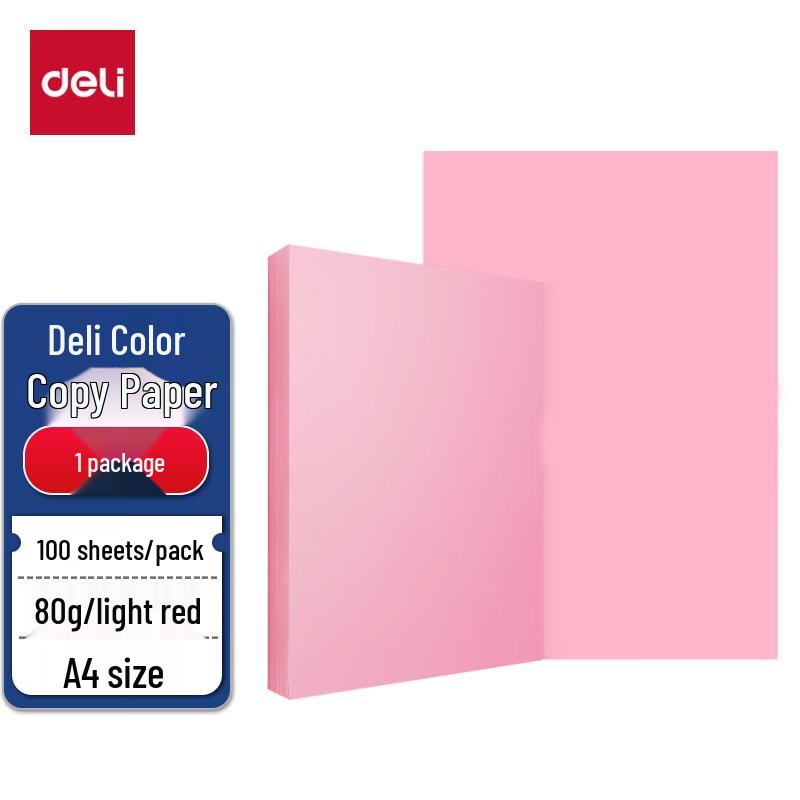 Deli A4 80g Colored Copy & Craft Paper