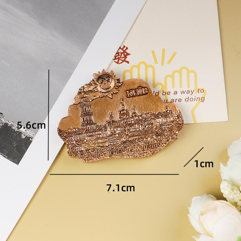 6 Pcs Scenic Spot Fridge Magnets World-Famous Buildings Fridge Magnets Home Fridge Decorative Magnets
