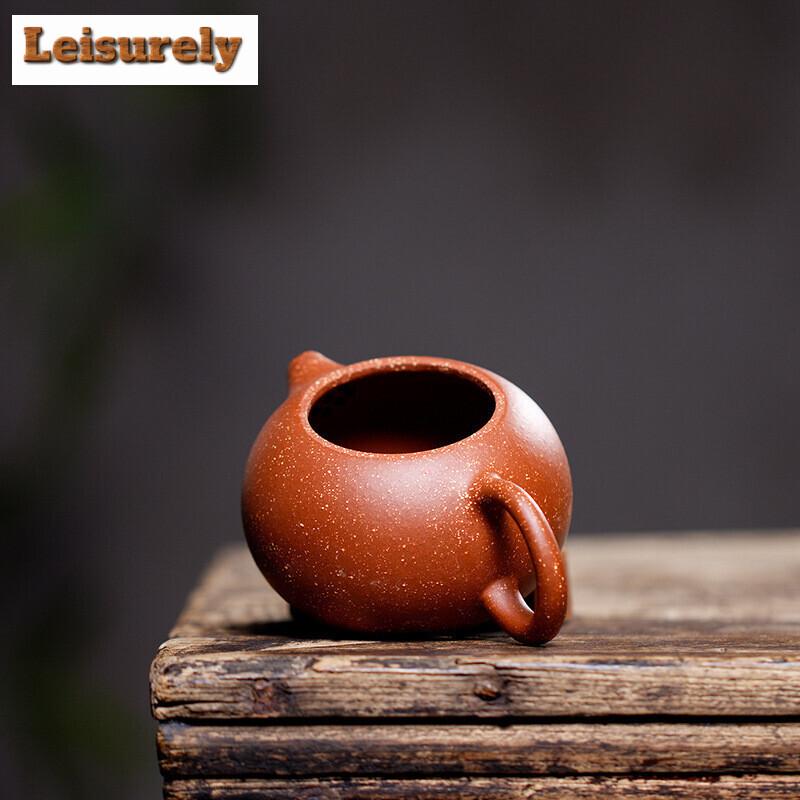 180ML Chinese Authentic Yixing Teapot Famous Handmade Mesh Holes Filter Teapot Xishi Teapots Purple Mud Custom Teaware Gifts