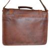 Leather Messenger Bag Shoulder Laptop Bag Briefcase Men's Soft Goat