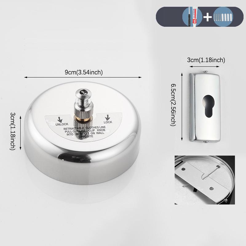 Clothes Drying Rack Rope Home Storage Stainless Steel Retractable Clotheslines