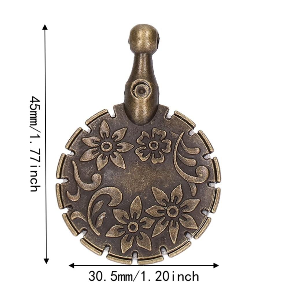 2pcs Metal Material Yarn Cutter Pendant Round Shape Quick Cutting Thread Cutter Pendant Safe Design Portable Size