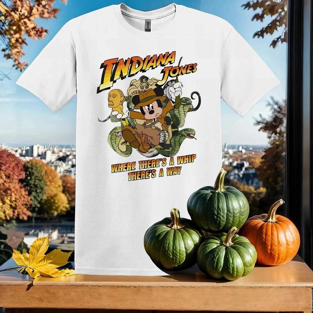 Mouse Indiana Jones TShirt White S