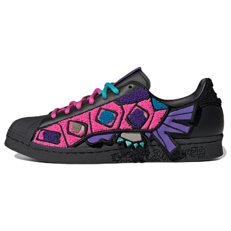 

Adidas Оригинальные кроссовки Superstar 80s X Han Meilin Black Purple Pink ID4381 35⅔