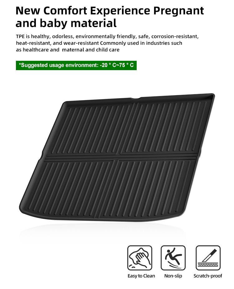 Right-Hand Drive TPE Trunk Mat for 2023-2024 Mitsubishi Outlander