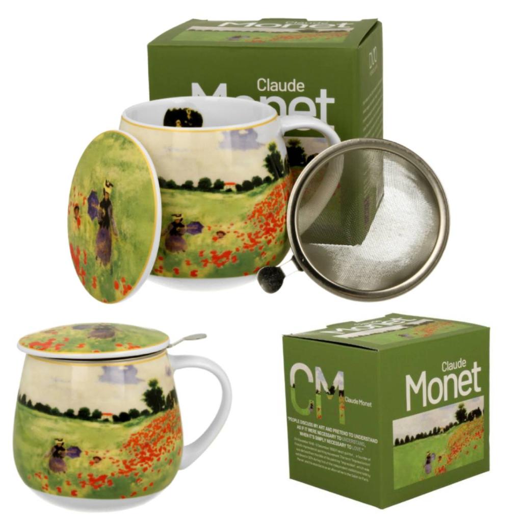 Kubek Baryłka Z Zaparzaczem Monet Poppy